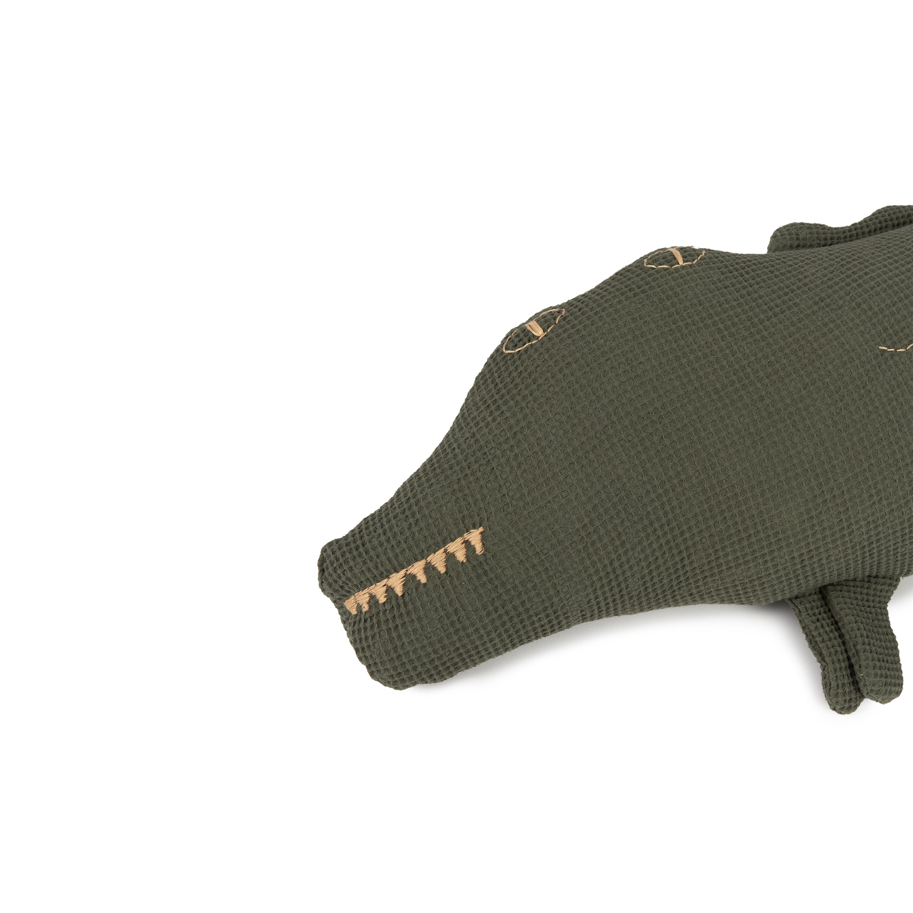 Almofada Wabi sabi Crocodilo Verde 72 x 22 x 10 cm