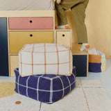 Pufe Geo Block Natural  45 x 45 x 23 cm