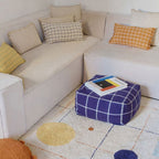 Pufe Geo Block Navy Blue 45 x 45 x 23 cm