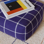 Pufe Geo Block Navy Blue 45 x 45 x 23 cm