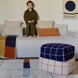 Pufe Geo Block Navy Blue 45 x 45 x 23 cm
