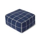 Pufe Geo Block Navy Blue 45 x 45 x 23 cm