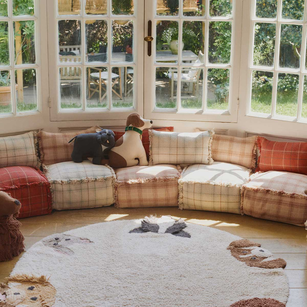 Puff tear Sálvia azul 40 x 40 x 20 cm