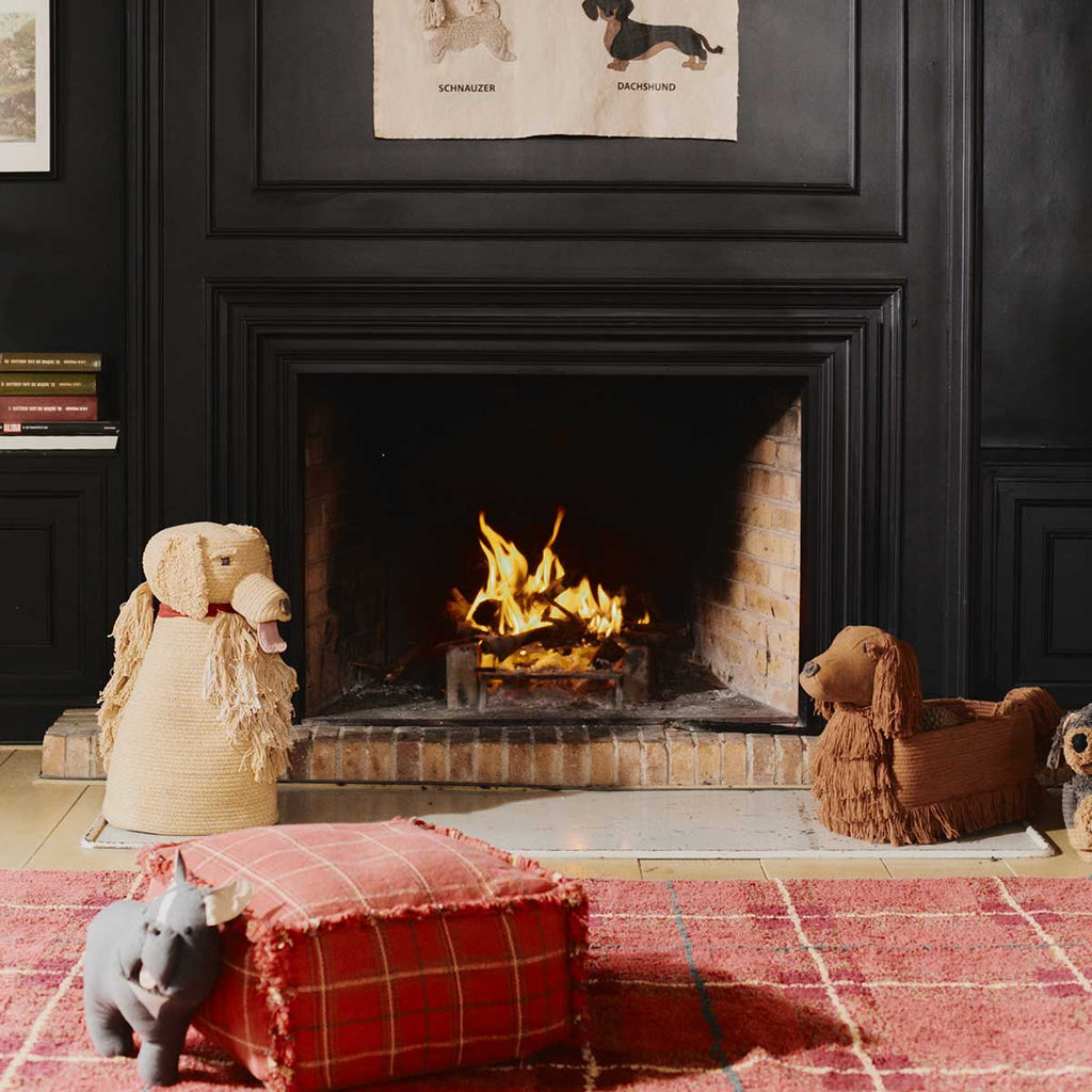 Puff tear Vermelho Bordô 40 x 40 x 20 cm