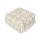 Puff Vichy Ivory 40 x 40 x 20 cm