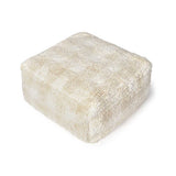 Puff Vichy Ivory 40 x 40 x 20 cm