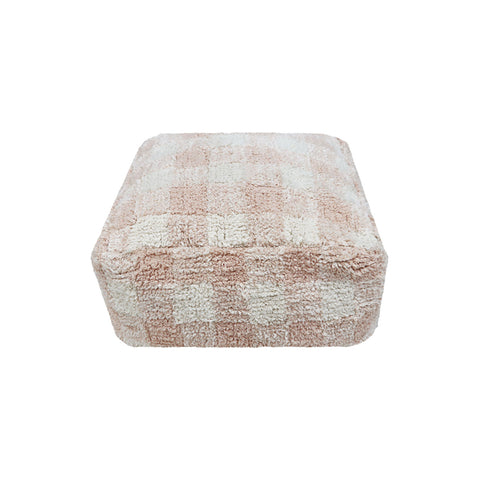 Pufe Vichy Rosa 20 x 40 x 40 cm