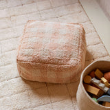 Pufe Vichy Rosa 20 x 40 x 40 cm