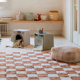 Pufe Vichy Rosa 20 x 40 x 40 cm