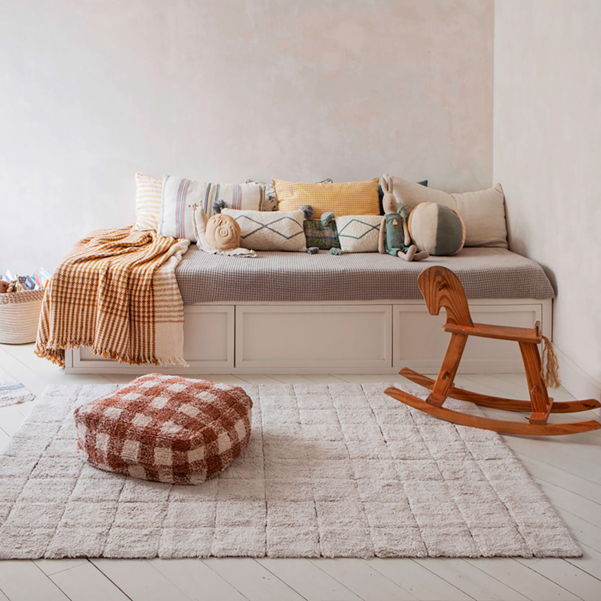 Pufe Vichy Caramelo 20 x 40 x 40 cm