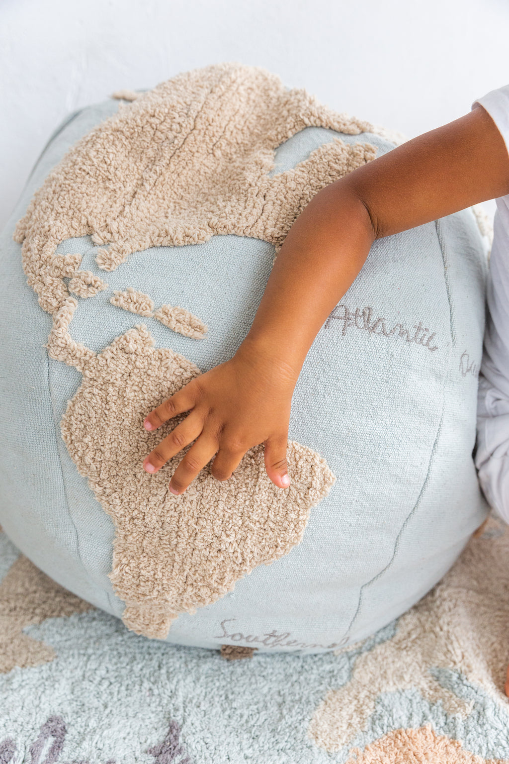 Puff Mapa Mundi 45 x 50 x 50 cm