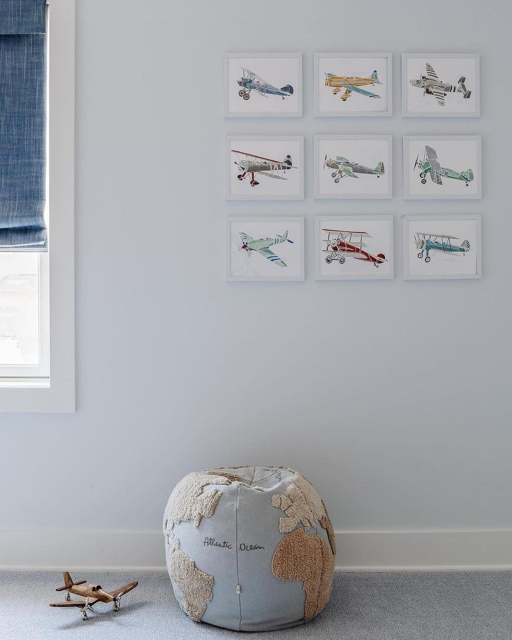 Puff Mapa Mundi 45 x 50 x 50 cm