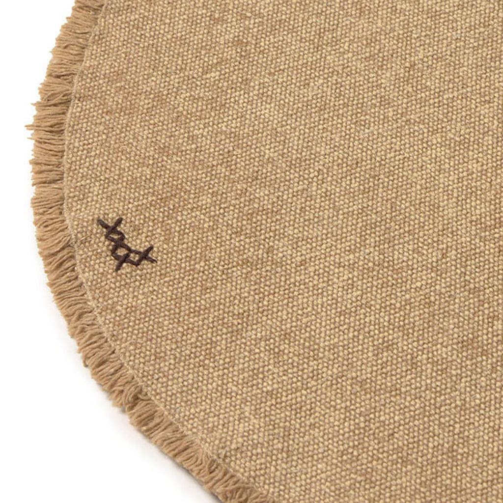 Jogo americano 40x40 cm e Porta copos 15 x 15 cm 2 uni Stonewashed Ocre