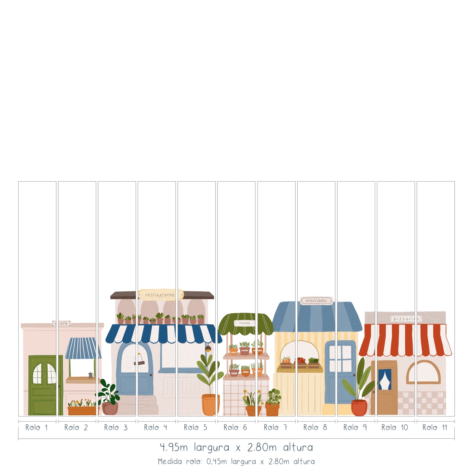 Painel de Parede Mercadinho Mamma Vanzetto