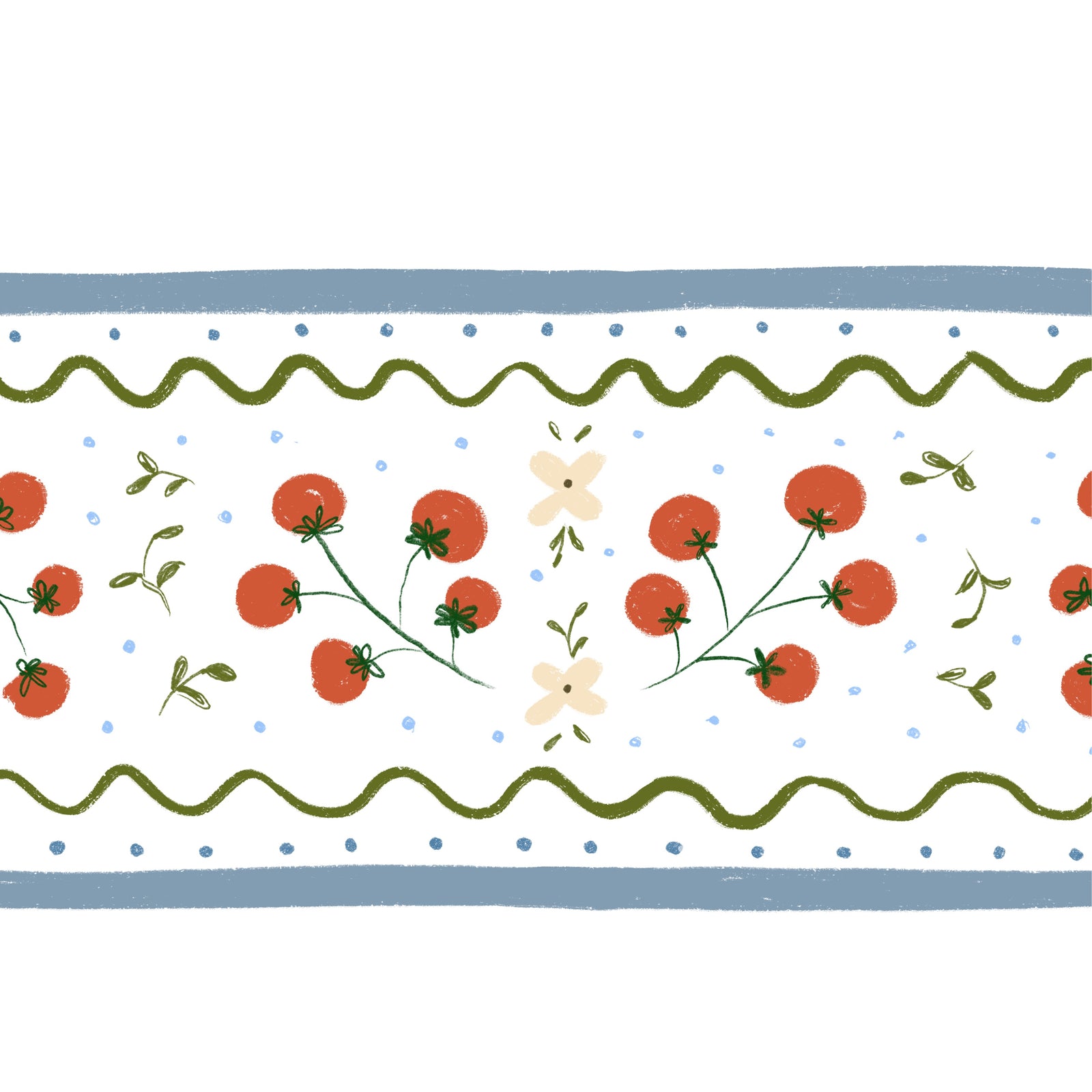 Border de Parede Tomatinhos Mamma Vanzetto