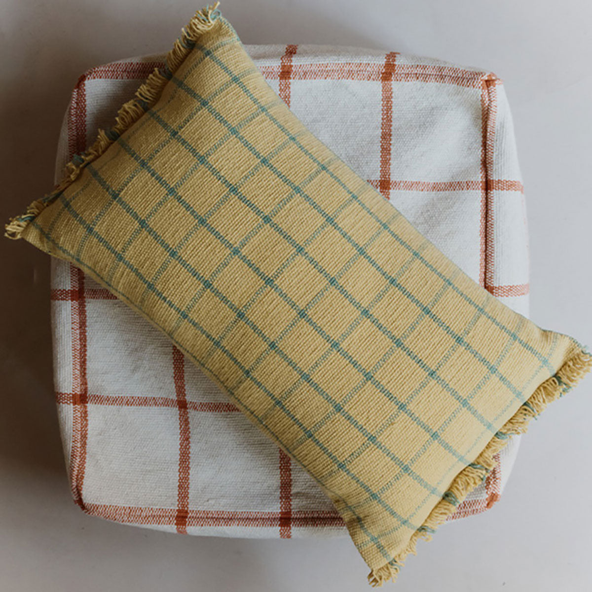 Almofada Geo Block Honey  50 x 30 cm