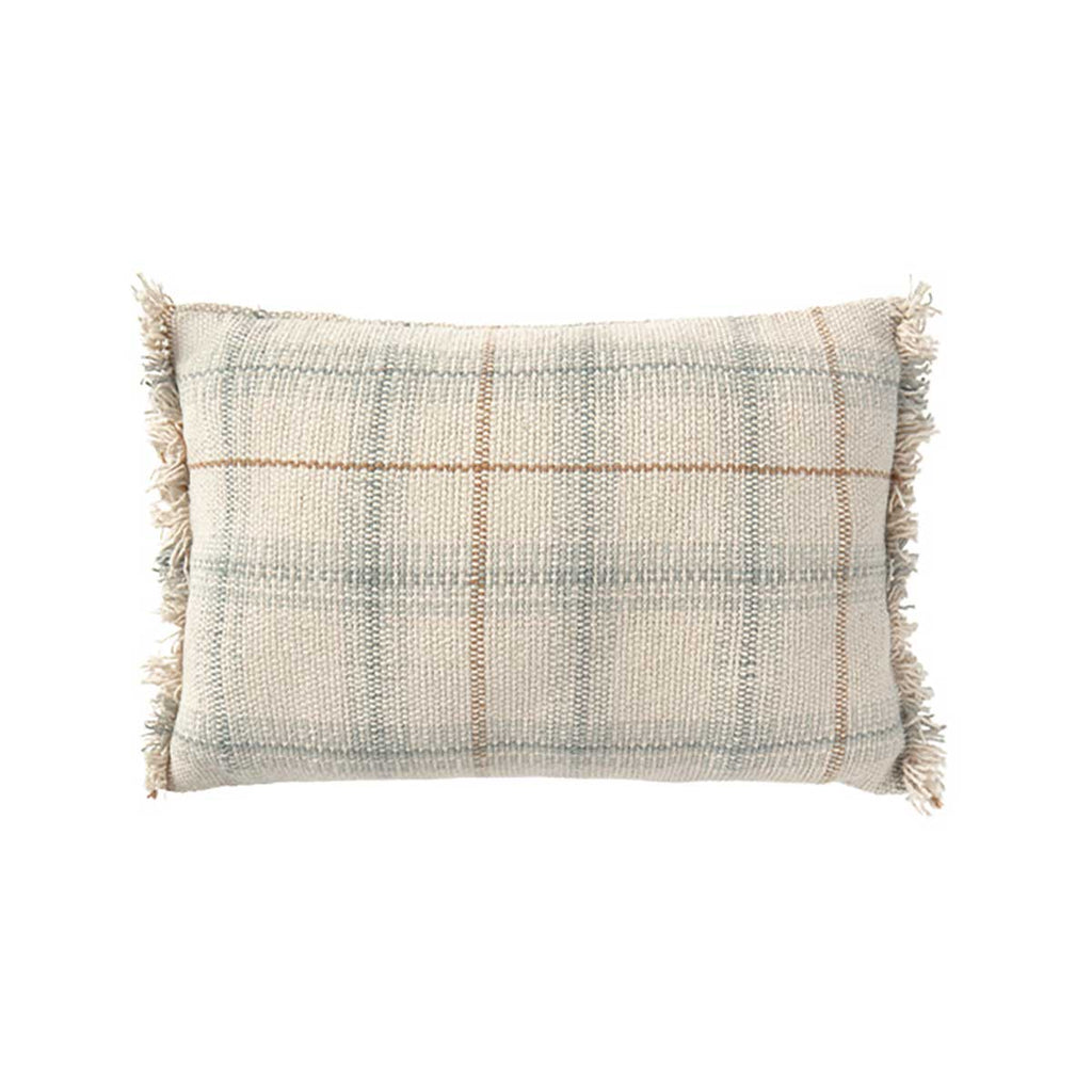 Almofada tear Sálvia azul 25 x 40 cm