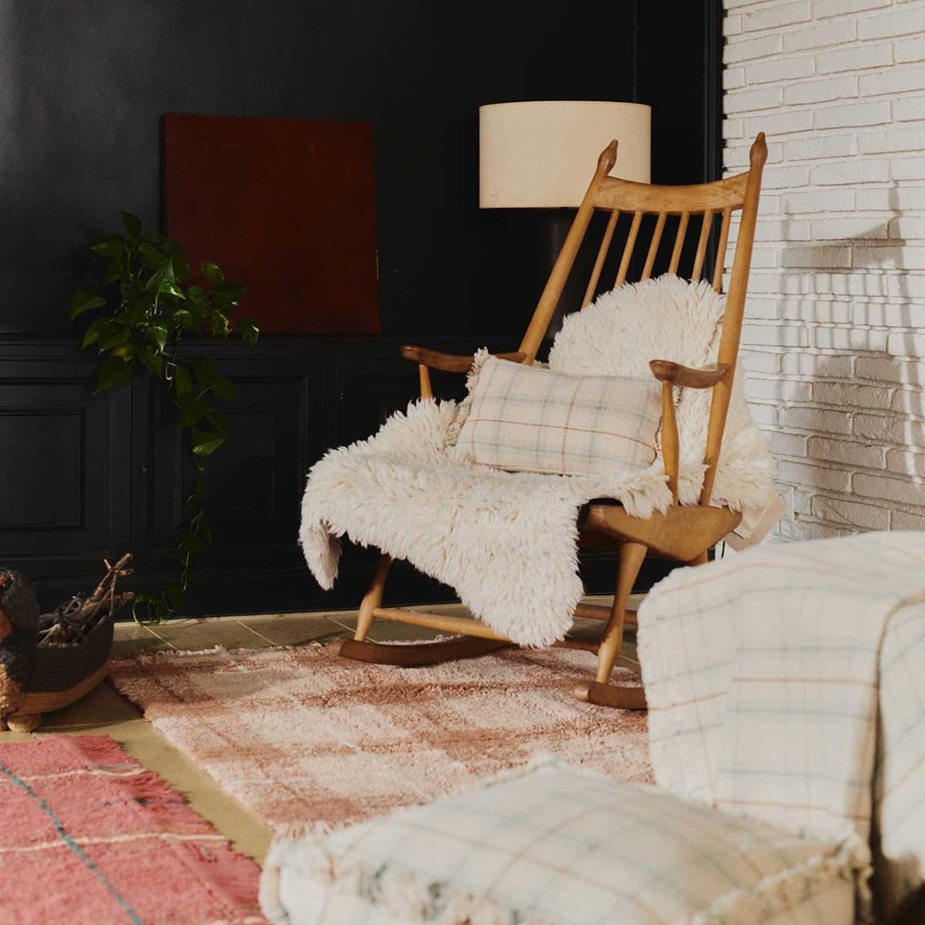 Almofada tear Sálvia azul 25 x 40 cm