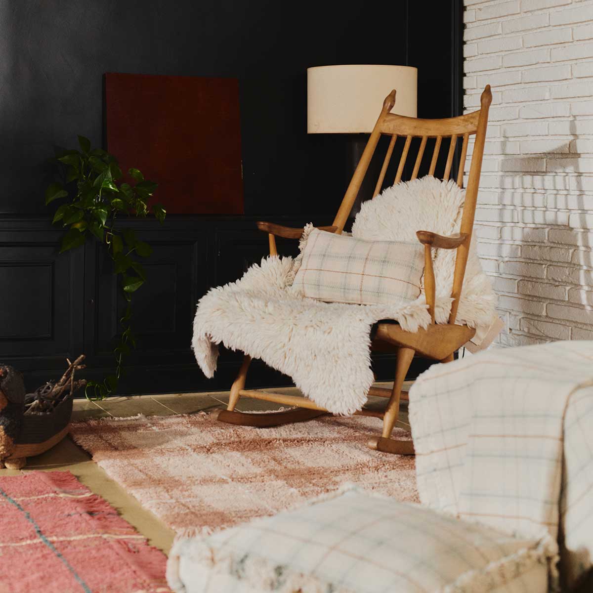 Almofada tear Sálvia azul 25 x 40 cm