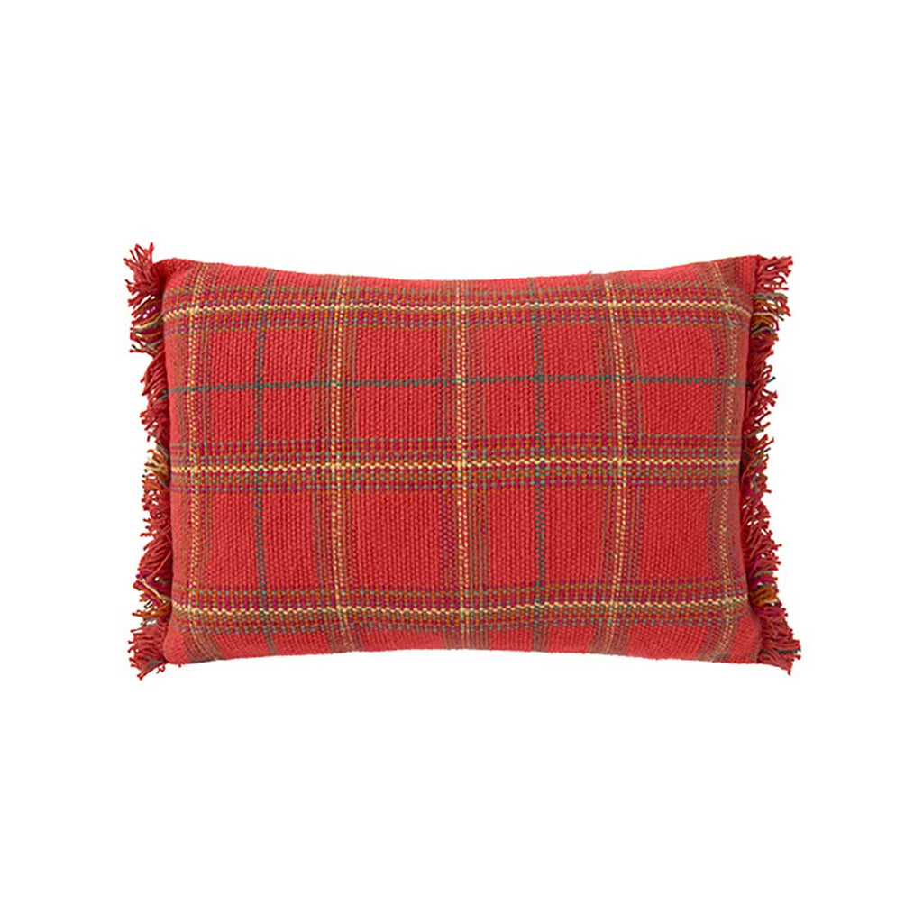 Almofada tear Vermelho bordô 25 x 40 cm