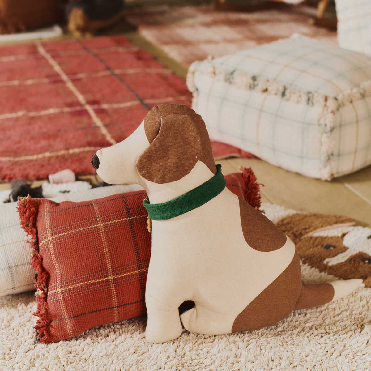 Almofada tear Vermelho bordô 25 x 40 cm