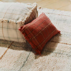 Almofada tear Vermelho bordô 25 x 40 cm