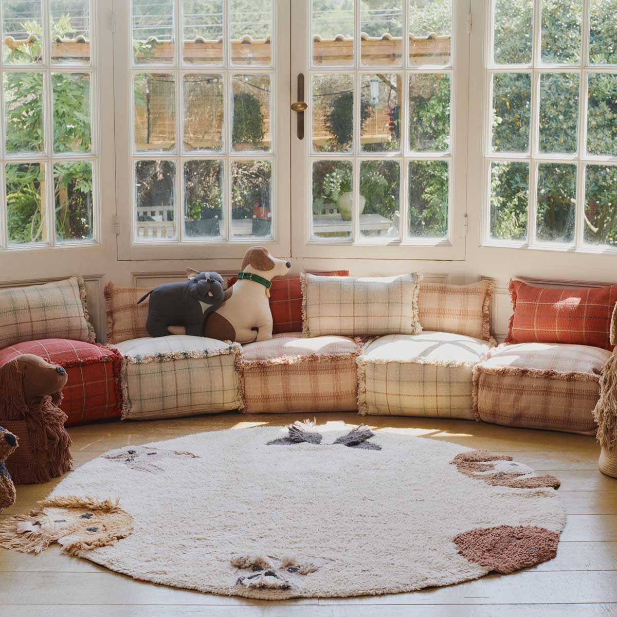 Almofada tear Vermelho bordô 25 x 40 cm