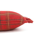 Almofada tear Vermelho bordô 25 x 40 cm