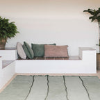 Almofada retangular Lorena Canals Stonewashed Duck Green - Verde pato 60 x 40 cm