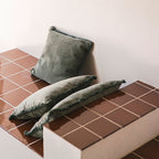 Almofada retangular Lorena Canals Stonewashed Duck Green - Verde pato 60 x 40 cm