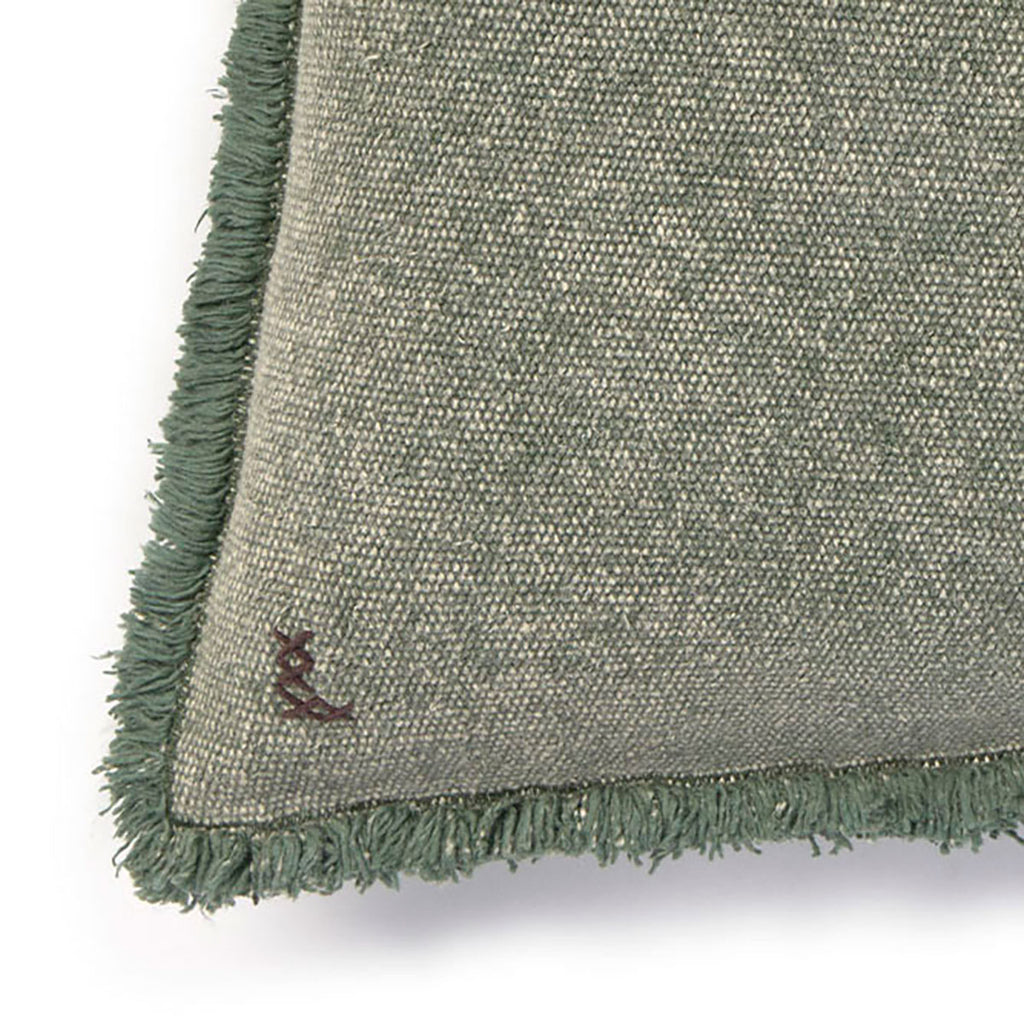 Almofada retangular Lorena Canals Stonewashed Duck Green - Verde pato 60 x 40 cm