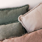 Almofada quadrada Lorena Canals Stonewashed Duck Green - Verde pato 45 x 45 cm