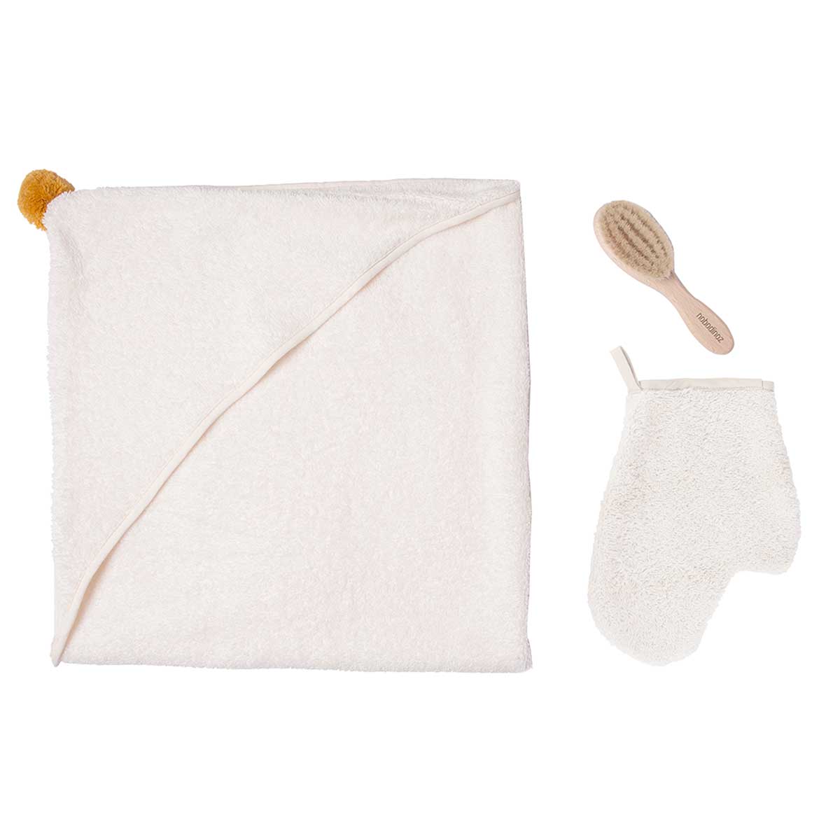 Kit Toalha com luva e escova So Cute Natural