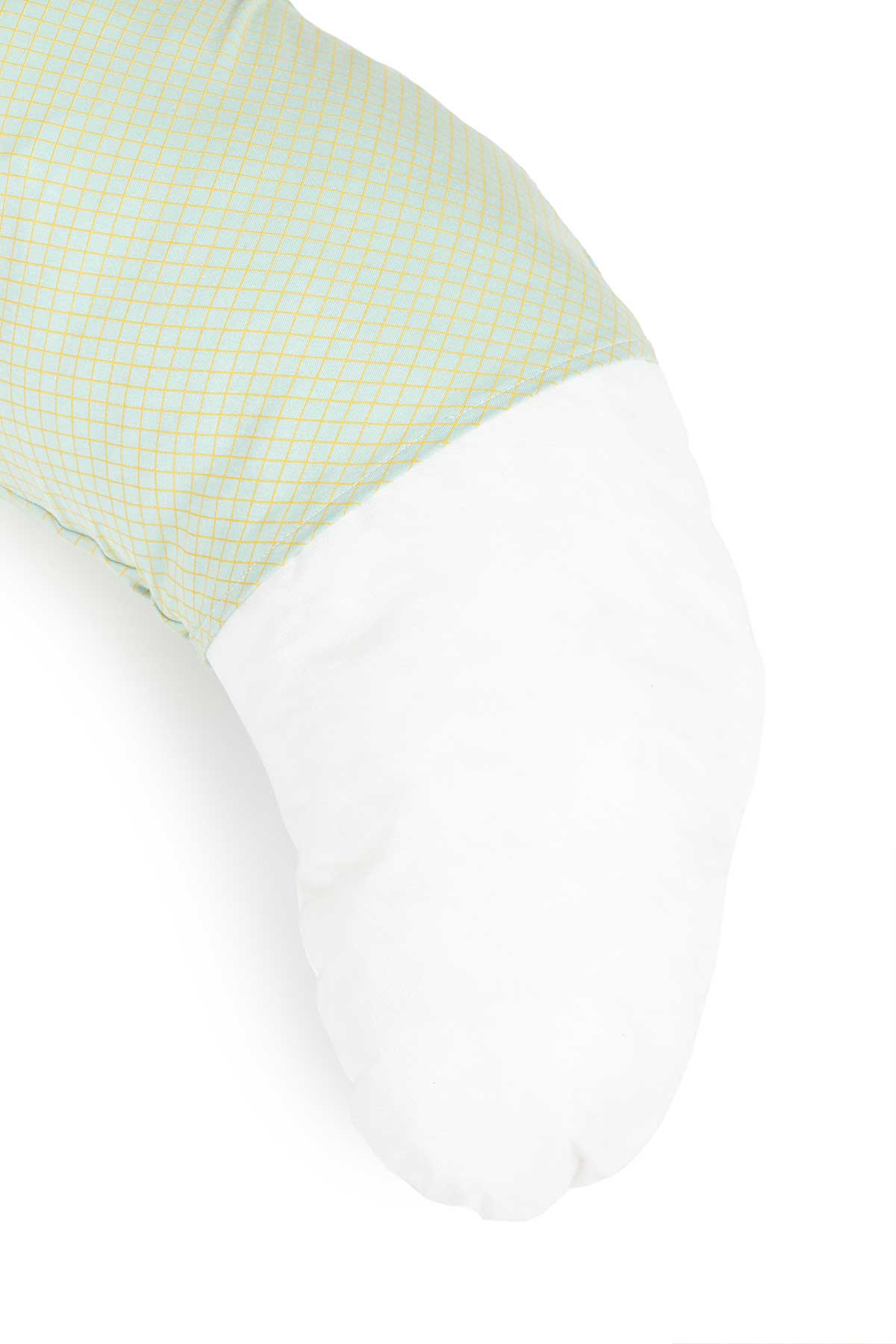 Almofada amamentação STORIES Green lemon grid 170 x 38 x 25 cm