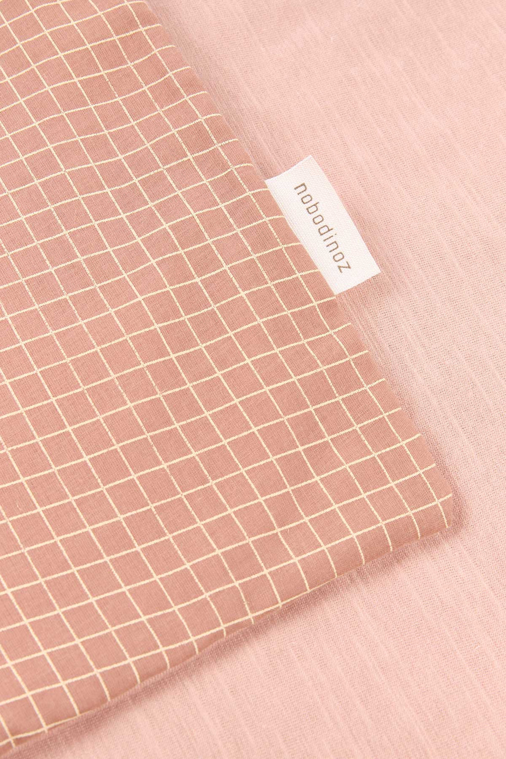Manta extra soft recem-nascido Blush lemon grid 70 x 100 cm