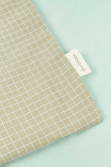 Manta extra soft recem-nascido Green Grid 70 x 100 cm