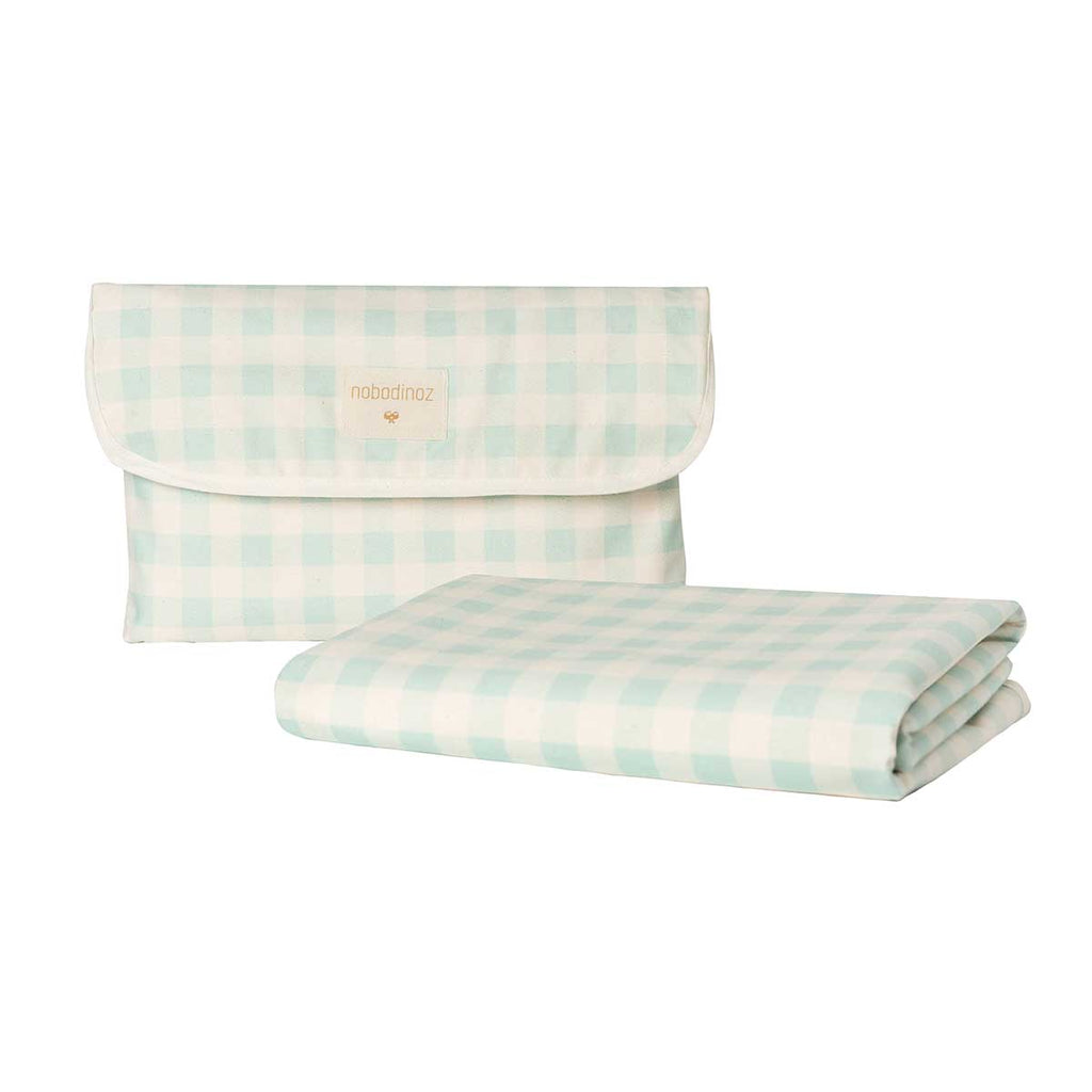 Toalha impermeável PICNIC Sunshine Opaline Vichy 140 x 140 cm
