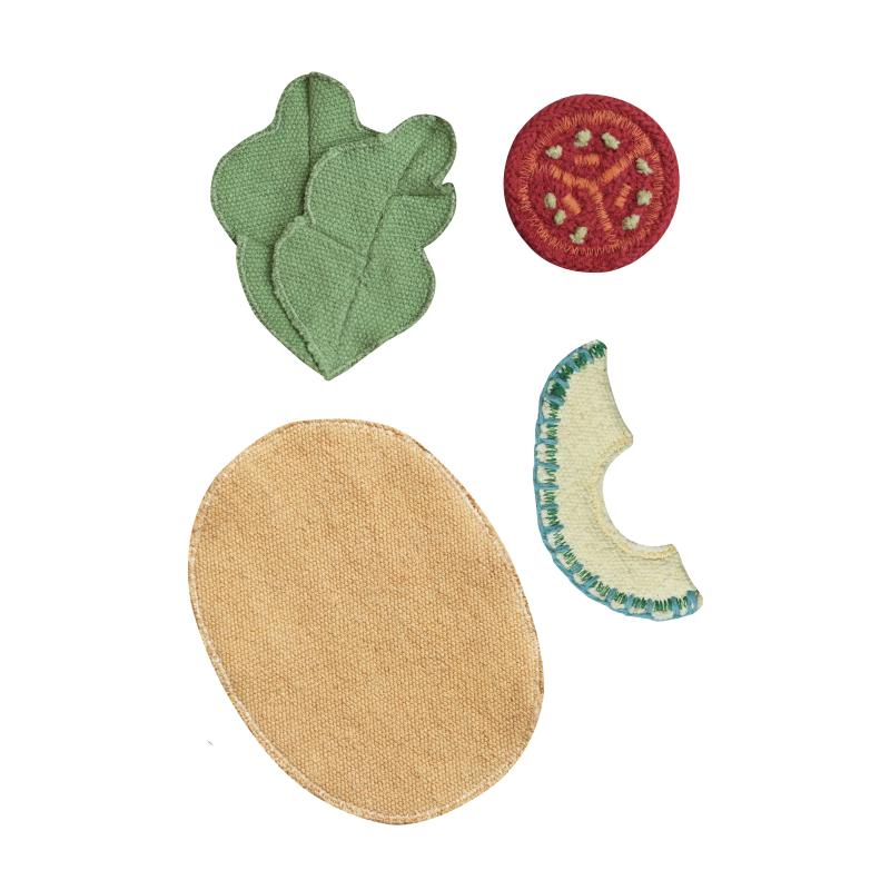 Kit Veggies Taco 22 x 22 cm