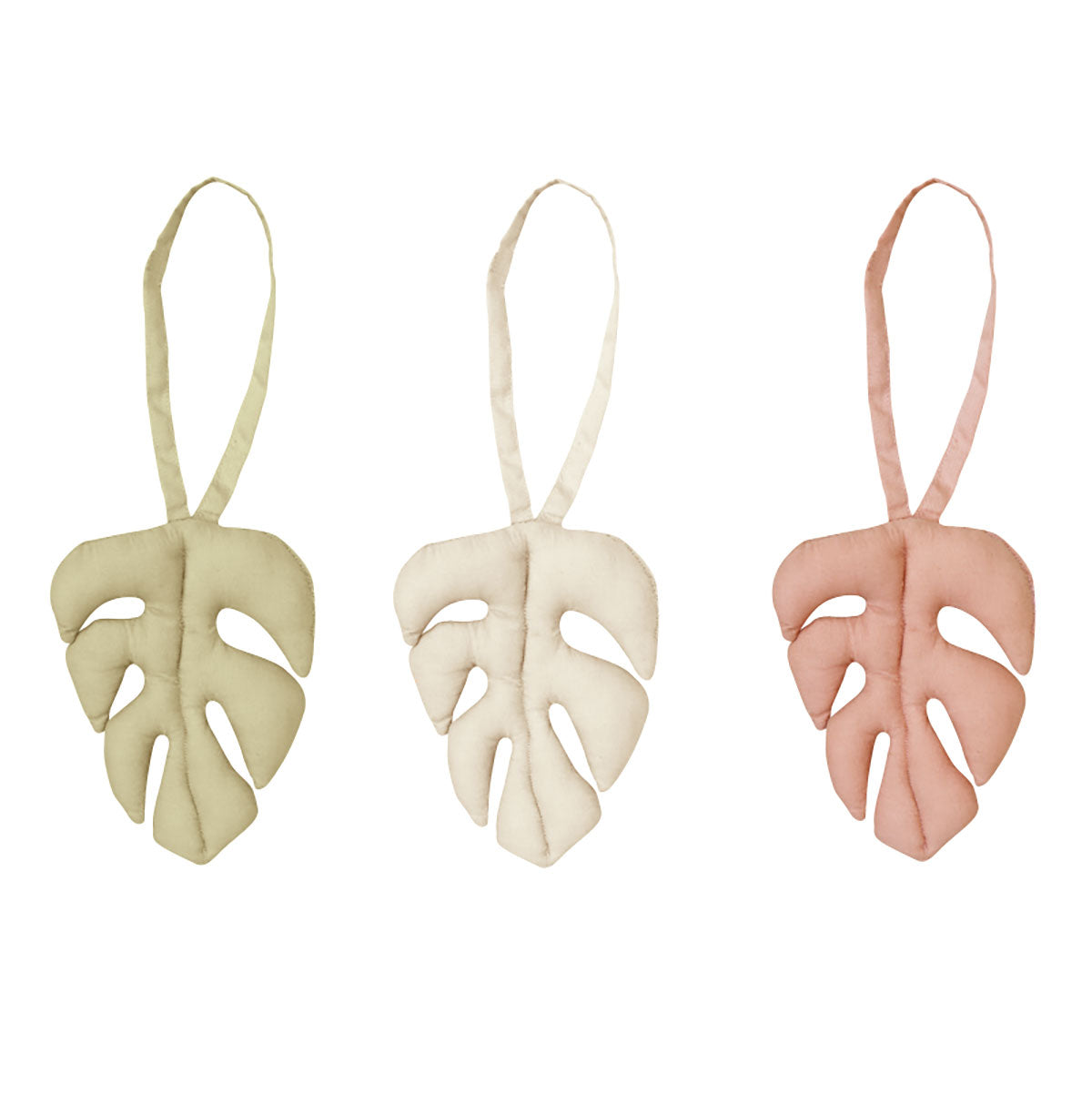 Set de 3 enfeites - Monstera 11 x 42 cm