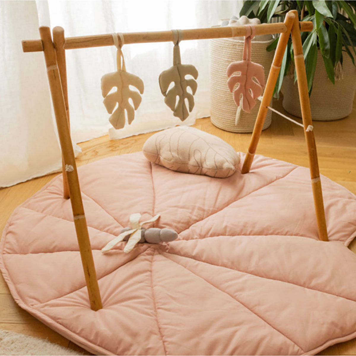 Set de 3 enfeites - Monstera 11 x 42 cm