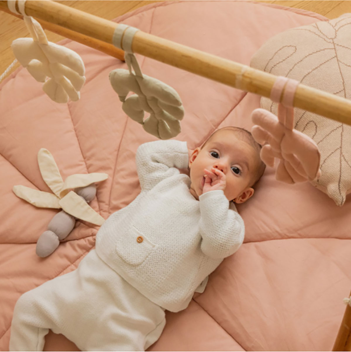 Set de 3 enfeites - Monstera 11 x 42 cm