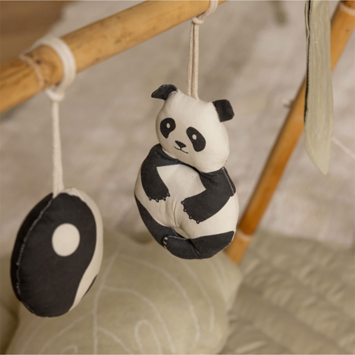 Set de 3 enfeites - Panda 11 x 42 cm