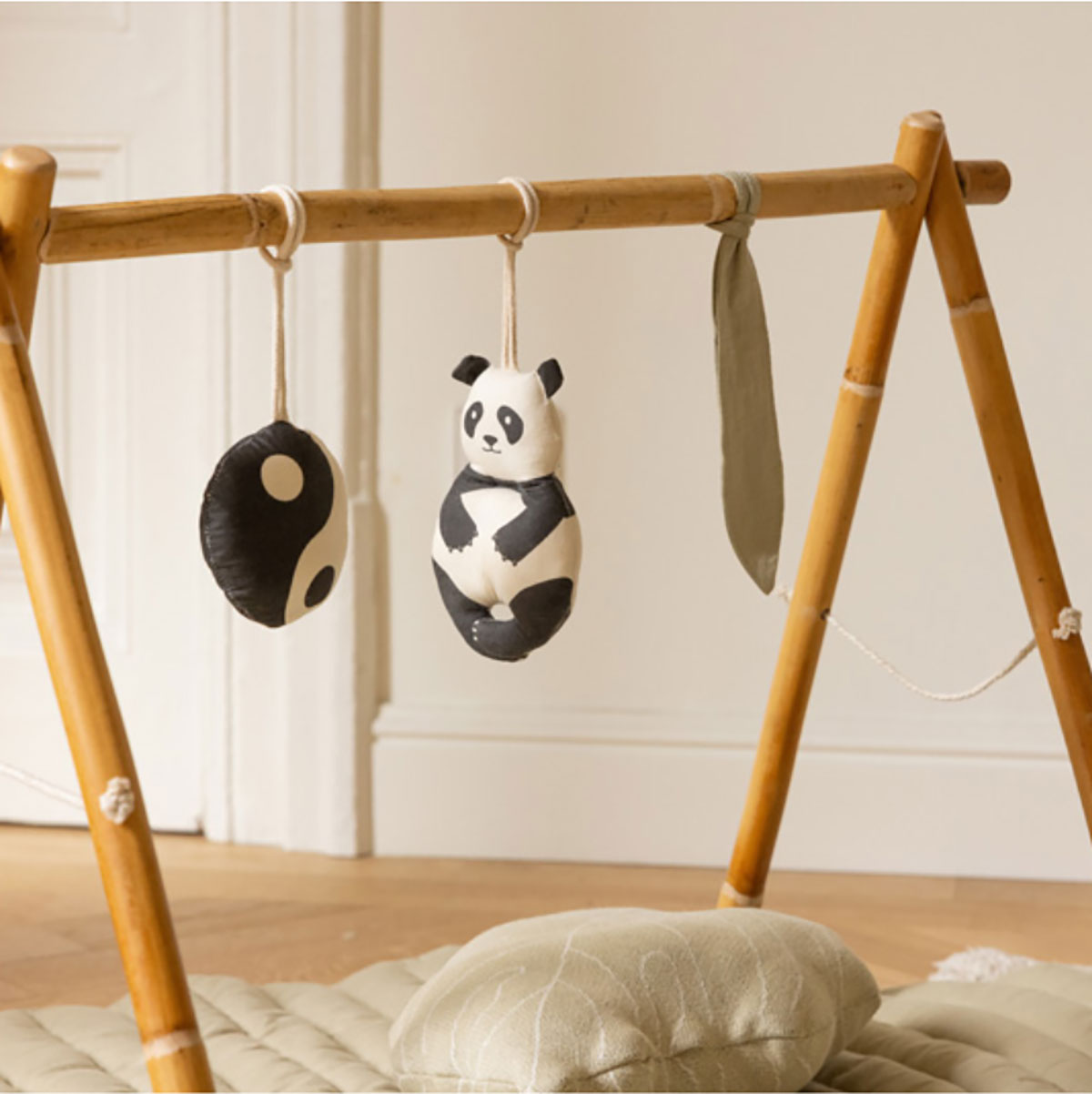 Set de 3 enfeites - Panda 11 x 42 cm