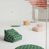 Puff VIBES beanbag vermelho e rosa 74 x 40 x 60 cm