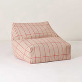 Puff VIBES beanbag vermelho e rosa 74 x 40 x 60 cm