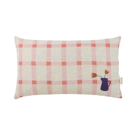 Almofada VIBES linho tulips 44 x 25 x 8 cm