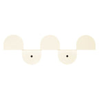 Cabideiro de parede aço Ivory  37 x 12 x 4  cm