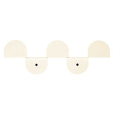 Cabideiro de parede aço Ivory  37 x 12 x 4  cm