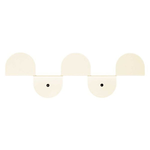 Cabideiro de parede aço Ivory  37 x 12 x 4  cm