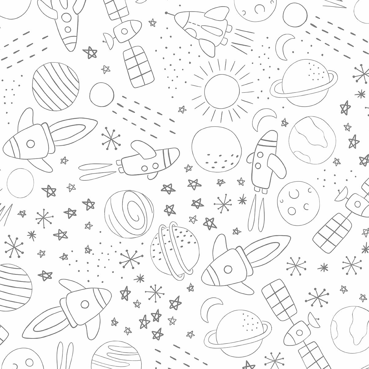 Papel de Parede Cosmos cinza 2,80 x 0,45 m